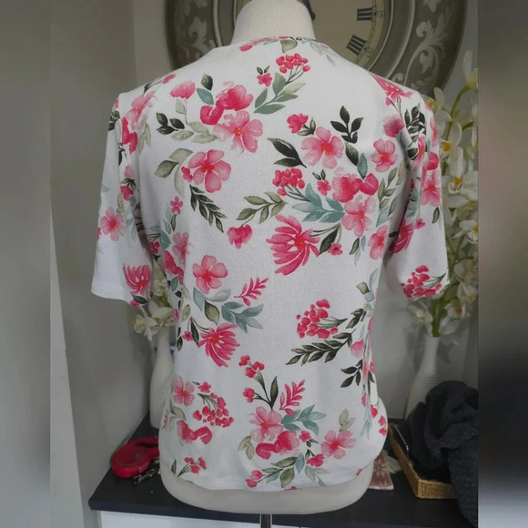 Floral Blouse Karen Scott - Picture 6 of 9